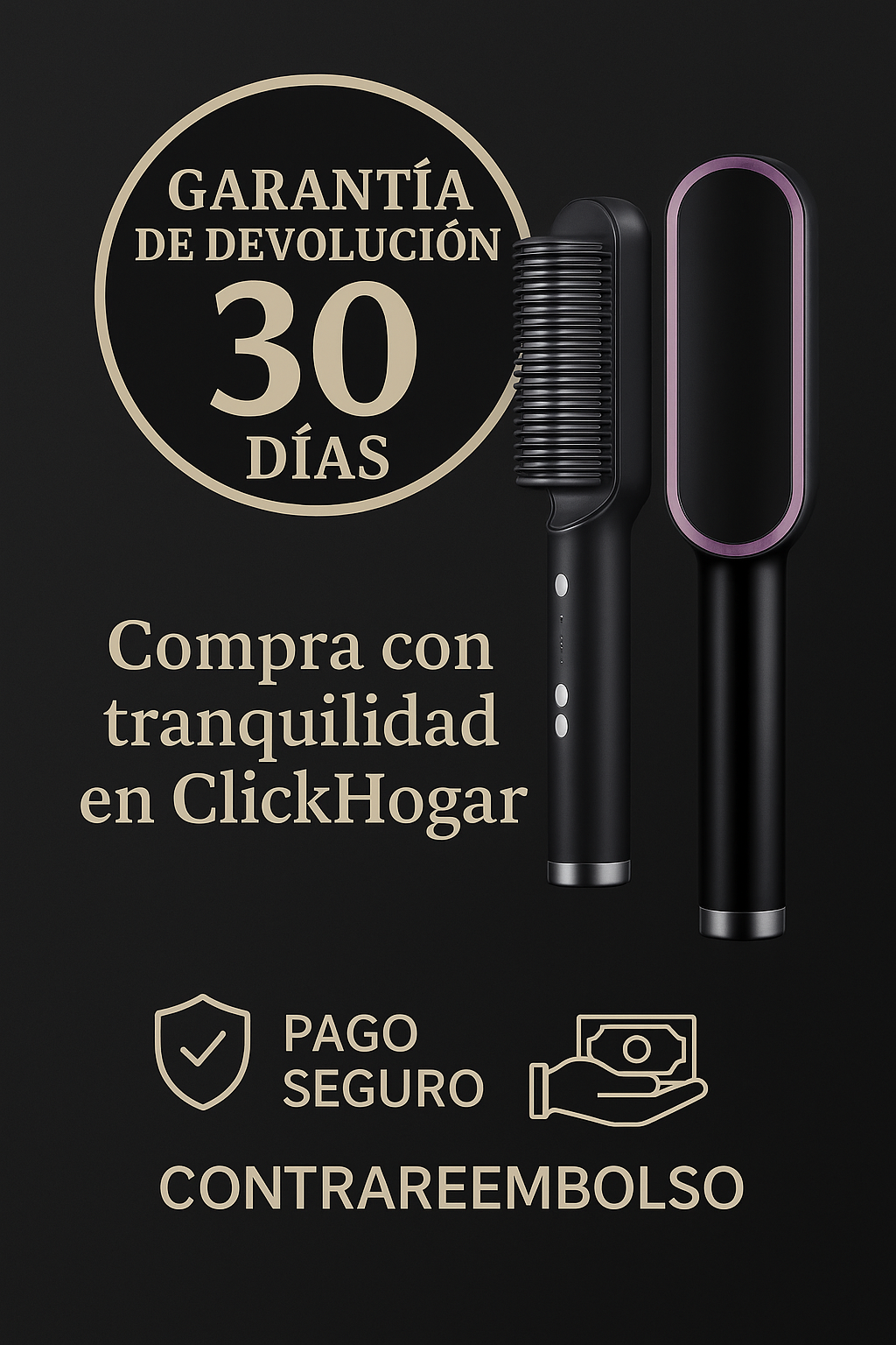 Perie de îndreptat părul Pro-Ion™ [Ediție Salon] — Perfect îndreptat în 5 minute